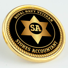 Load image into Gallery viewer, Royal Navy Veteran &#39;Stores Accountant&#39; Pin/Lapel Badge
