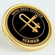 Load image into Gallery viewer, Royal Navy Veteran &#39;Seaman&#39; Pin/Lapel Badge
