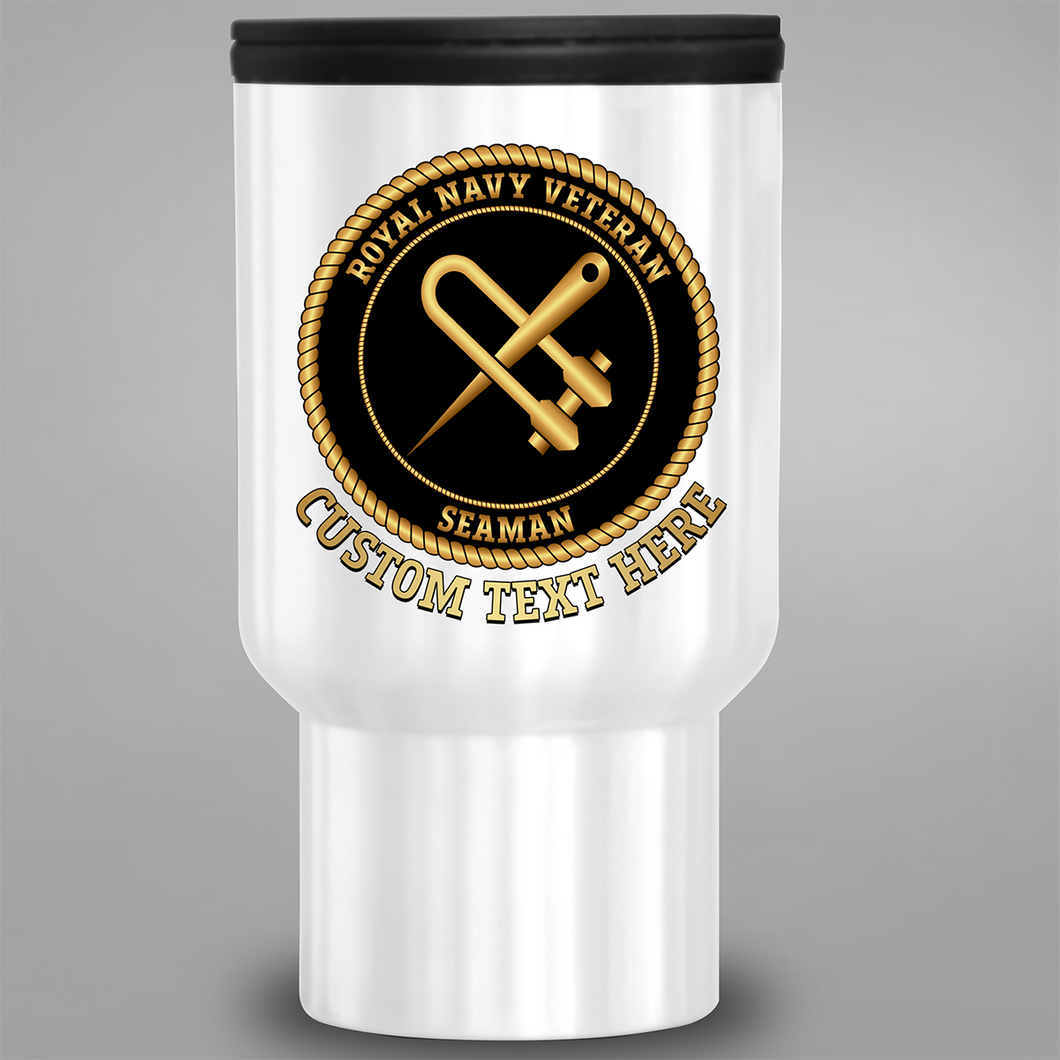 Royal Navy Veteran 'Seaman' - Personalised Travel Mug