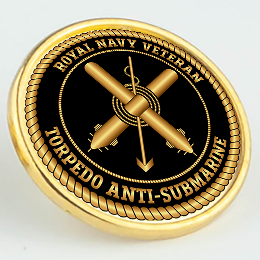 Royal Navy Veteran 'Torpedo Anti-Submarine' Pin/Lapel Badge