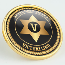 Load image into Gallery viewer, Royal Navy Veteran &#39;Victualling&#39; Pin/Lapel Badge
