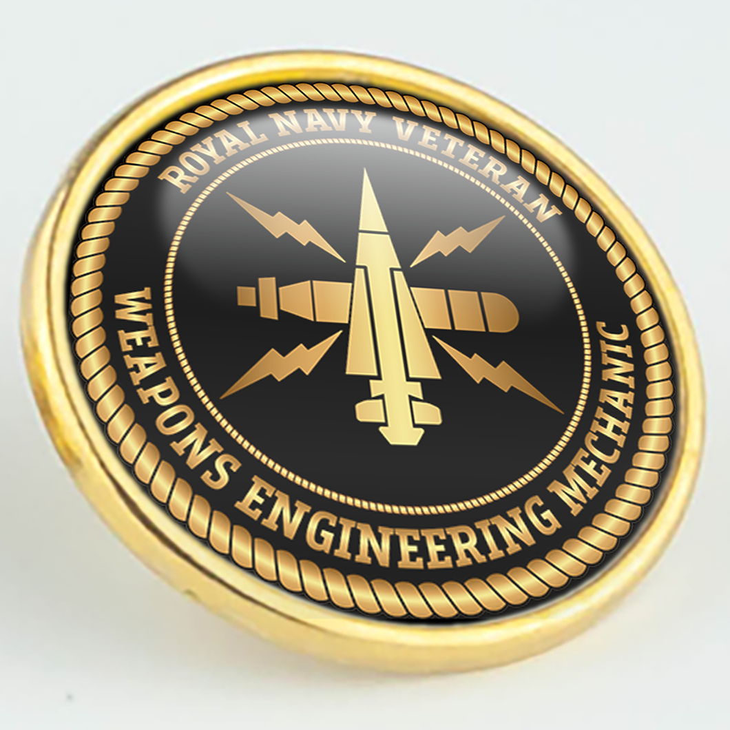 Royal Navy Veteran 'Weapons Engineering Mechanic' Pin/Lapel Badge