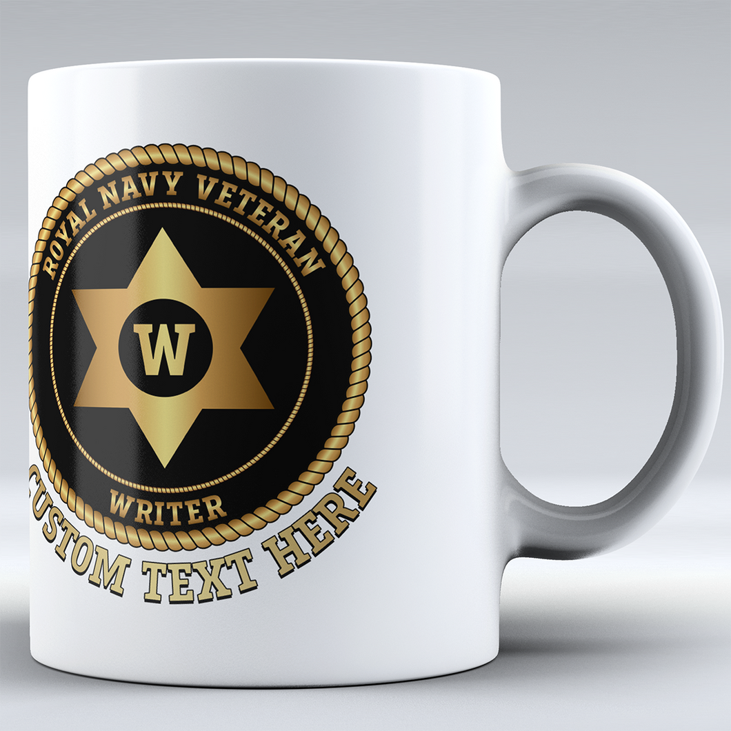 Royal Navy Veteran 'Writer' - Personalised Mug