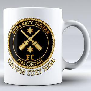 Royal Navy Veteran 'Gunner - Fire Control' - Personalised Mug