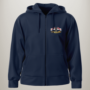 Royal Navy Veteran 'Ensigns' Zipped Hoodie