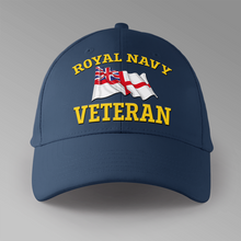 Load image into Gallery viewer, Royal Navy Veteran - Personalised Baseball Cap
