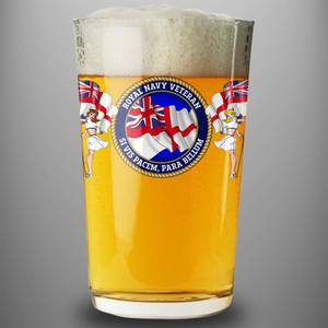 Royal Navy Veteran 'Roundel' - Pint Glass