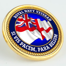 Load image into Gallery viewer, Royal Navy Veteran Pin/Lapel Badge
