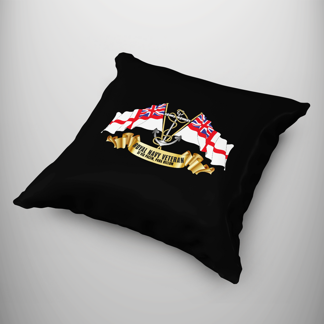 Royal Navy Veteran Cushion Cover