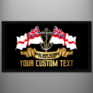 Royal Navy Veteran Personalised Bar Runner