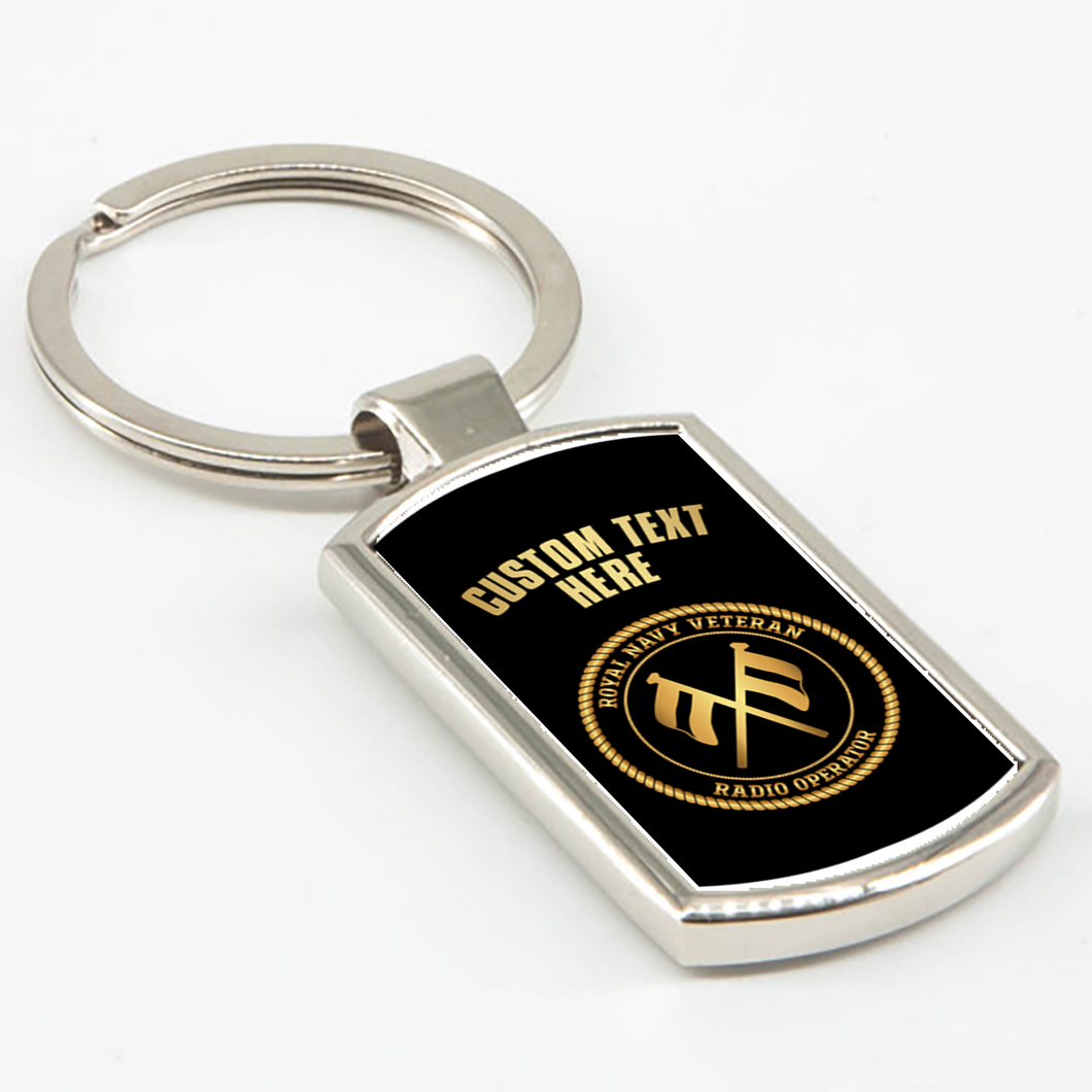 Royal Navy Veteran 'Radio Operator (T)' Key Ring