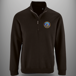 Aircraft Handler 'Range, Launch, Recover, Repeat' Zip Neck Sweatshirt