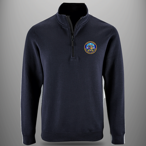 Aircraft Handler 'Range, Launch, Recover, Repeat' Zip Neck Sweatshirt