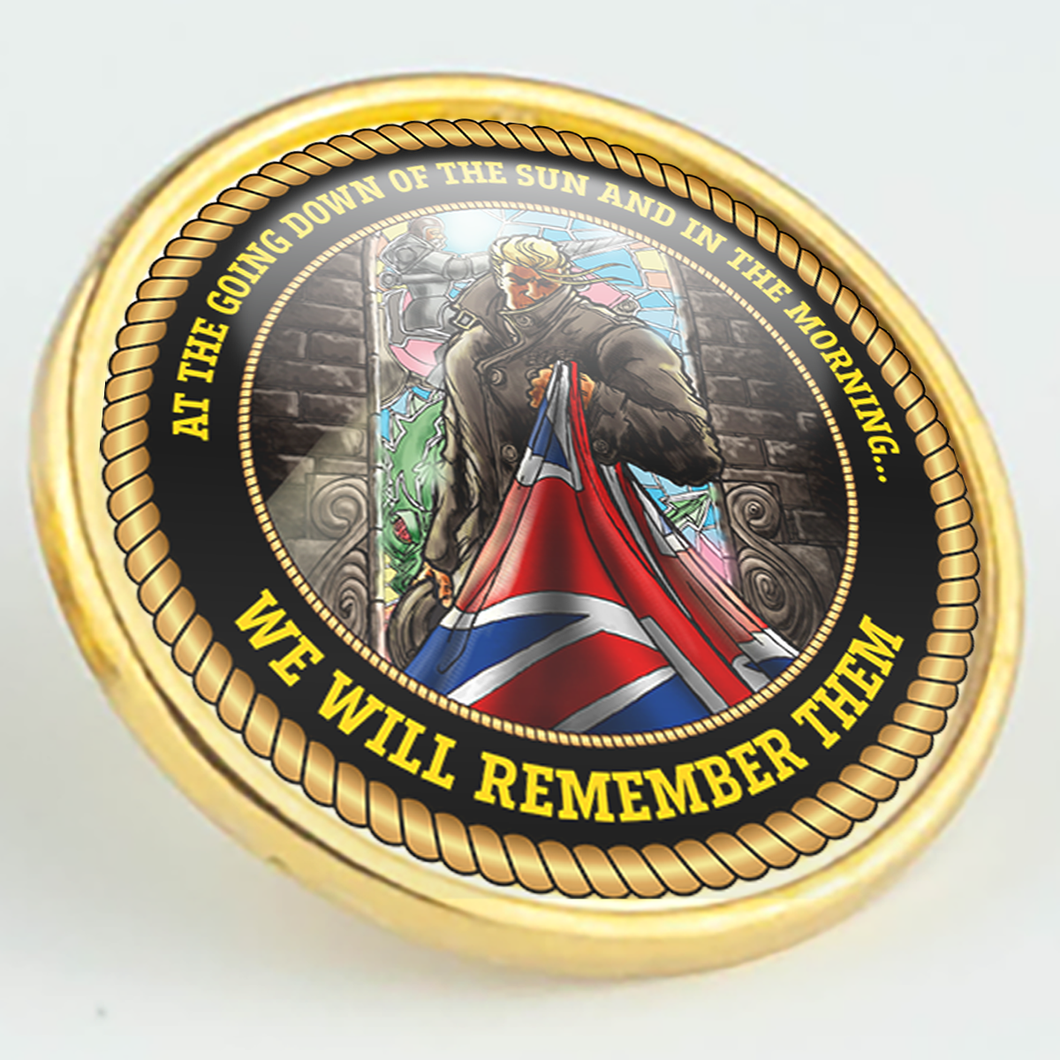 Union Flag Remembrance Pin/Lapel Badge