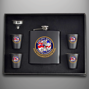 Royal Navy 'Rum Rat' Hip Flask - Personalised