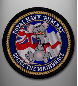 Royal Navy 'Rum Rat' Sew on Badge