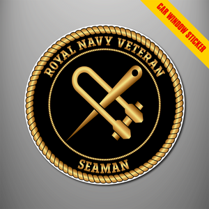 Royal Navy Veteran 'Seaman' Car Window Sticker