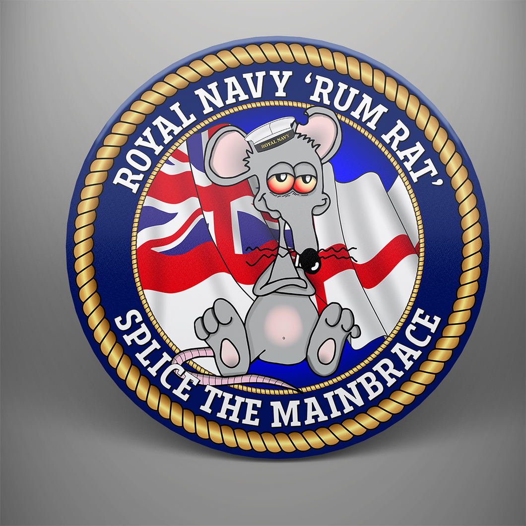 Royal Navy 'Rum Rat - Splice The Mainbrace' Coaster Set