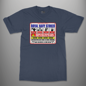 Royal Navy Stoker 'Warning Sign' T-Shirt