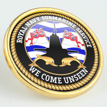 Load image into Gallery viewer, Royal Navy Submarine Service Pin/Lapel Badge
