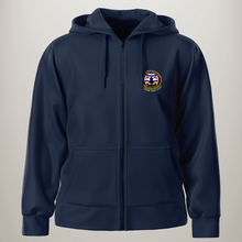 Load image into Gallery viewer, Royal Navy Submariner &#39;We Come Unseen&#39; Personalised Zipped Hoodie
