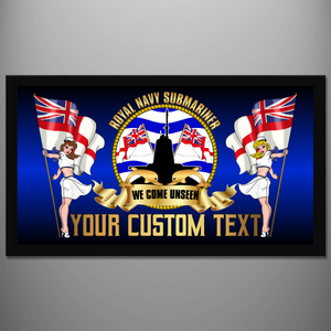 Royal Navy Submariner Personalised Bar Runner