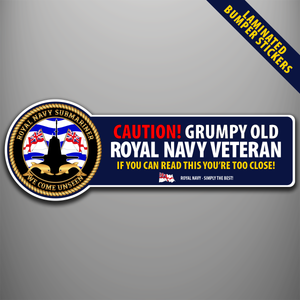 Royal Navy 'Submariner' Laminated Bumper Stickers