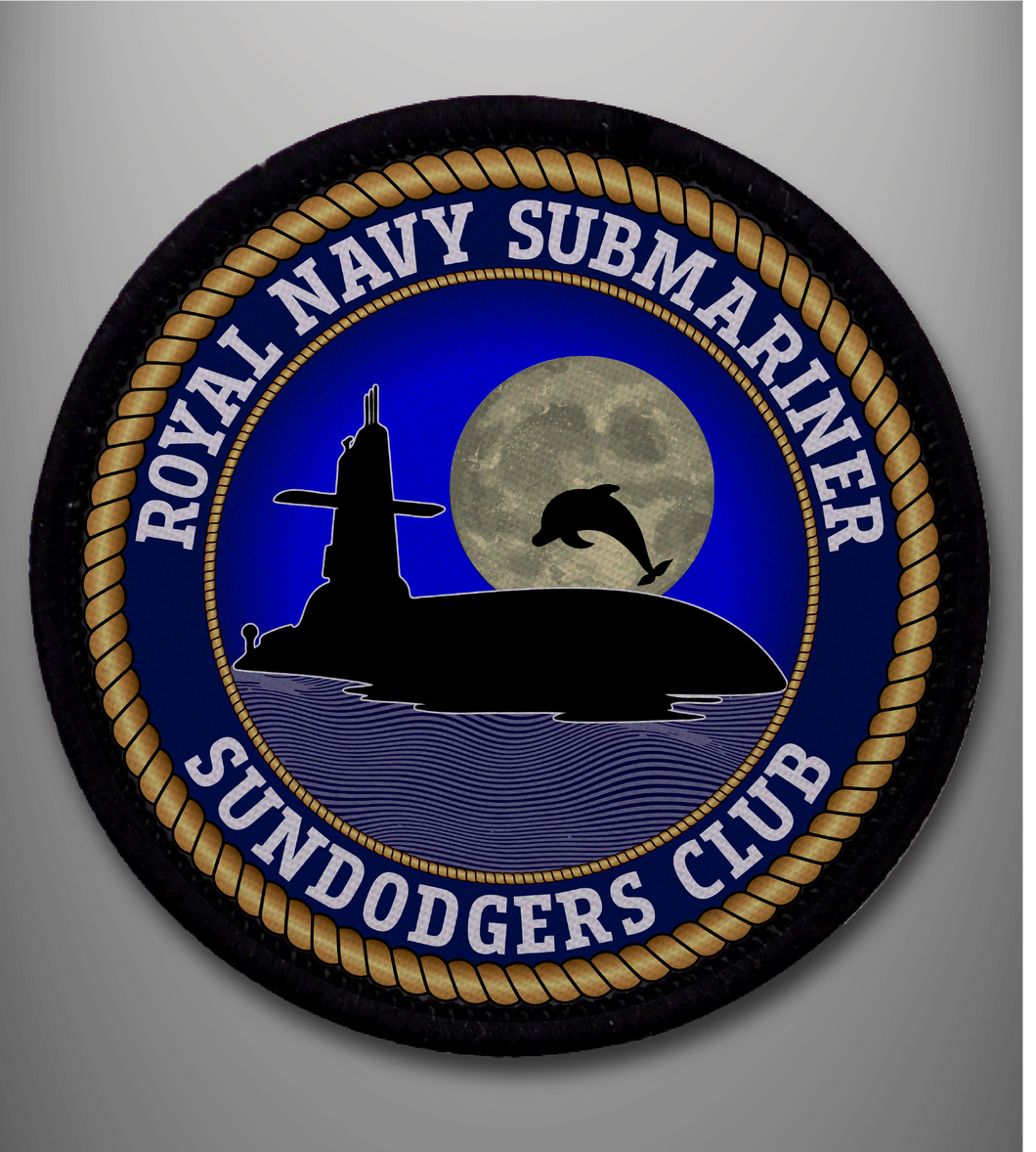 Royal Navy Submariner 'Sundodgers Club' Sew on Badge