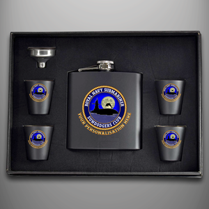 Royal Navy Submariner 'Sundodgers Club'  Hip Flask - Personalised