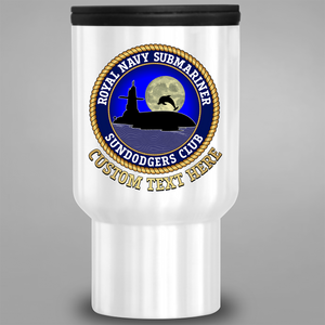 Royal Navy Submariner 'Sundodgers Club' - Personalised Travel Mug