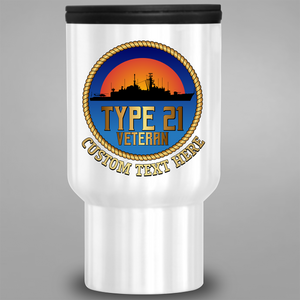 Type 21 Veteran - Personalised Travel Mug