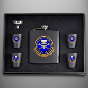 Royal Navy Veteran 'Vally of Death' Hip Flask - Personalised