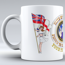 Load image into Gallery viewer, Elite of the Fleet &#39;White Mafia&#39; - Personalised Mug
