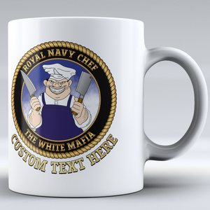 Royal Navy Chefs 'White Mafia'  - Personalised Mug