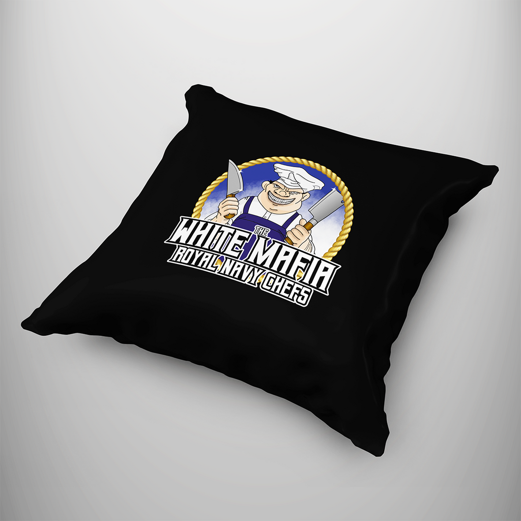 Royal Navy Chefs 'White Mafia' Cushion Cover