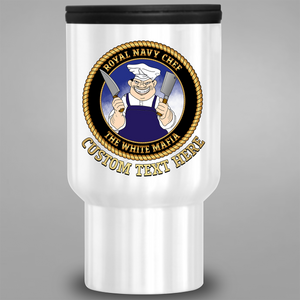 Royal Navy Chefs 'White Mafia' - Personalised Travel Mug