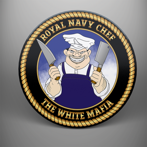 Royal Navy Chefs 'White Mafia' Coaster Set