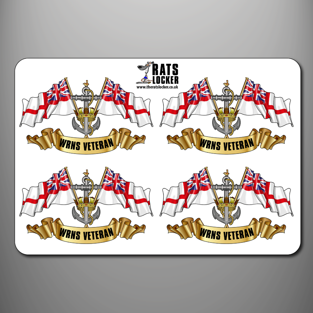 WRNS Veteran 'Ensigns' Self Adhesive Sticker Sheet