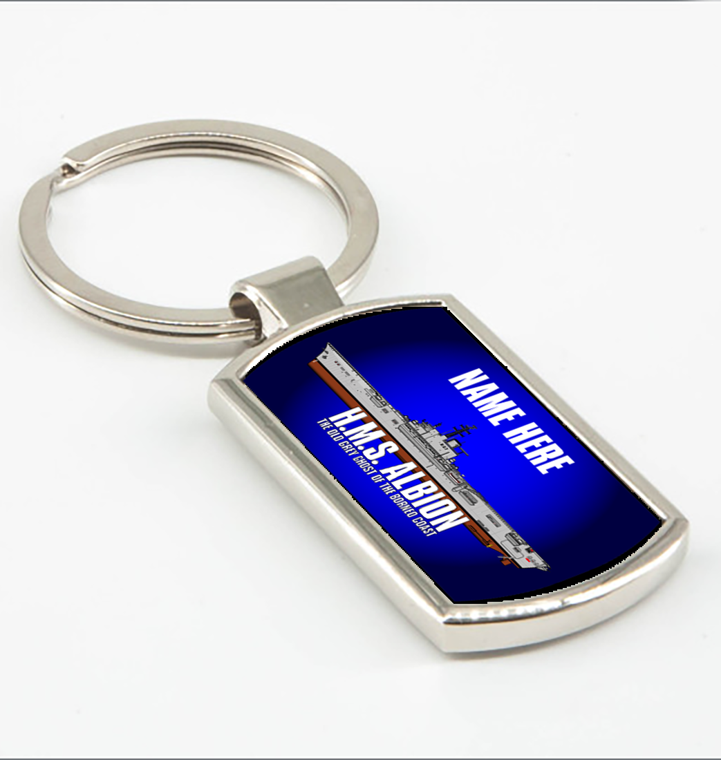 HMS Albion (RO7) Personalised Key Ring