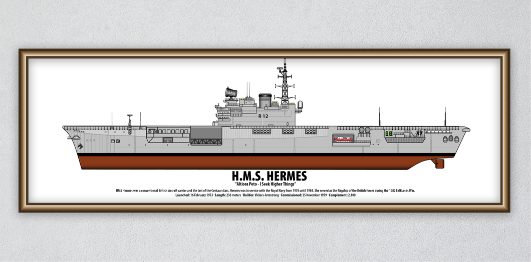 HMS Hermes 'Fixed Wing Aircraft Carrier'