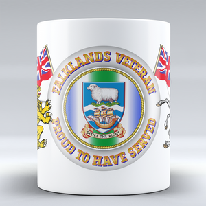 Falklands Veteran Proud to Have Served Mug - 15oz