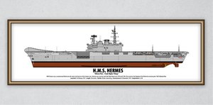 HMS Hermes 'Ski Jump' Print