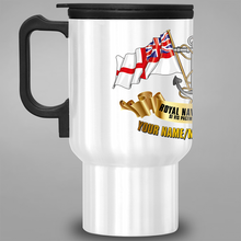 Load image into Gallery viewer, Royal Navy Veteran - Personalised Travel Mug
