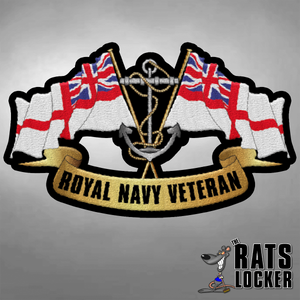 Royal Navy Veteran - Embroidered Sew on Badge