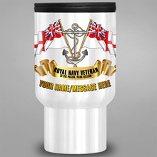 Load image into Gallery viewer, Royal Navy Veteran - Personalised Travel Mug
