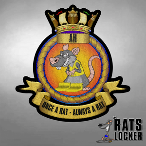 Aircraft Handler 'Once A Rat...' - Embroidered Sew on Badge