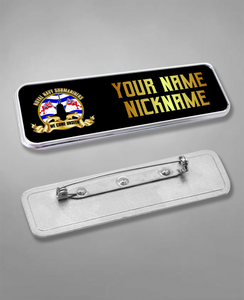 Submariners Personalised Name Badge