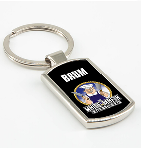 Royal Navy Chefs 'White Mafia' Personalised Key Ring